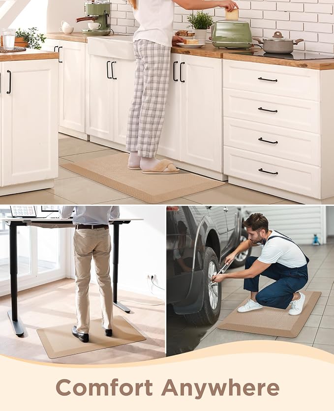 Ophanie Kitchen Mats for Floor, 3/4 inch Thick, 20x32 Anti Fatigue Cushioned Mat - Image 9