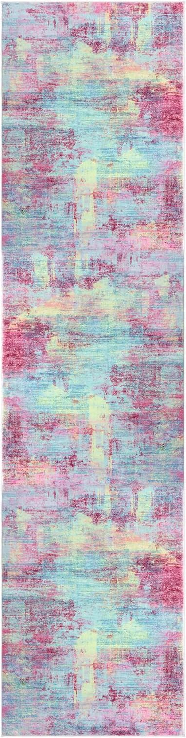 IOHOUZE Abstract Runner Rug 2x8 Ft Washable Runners - Image 9