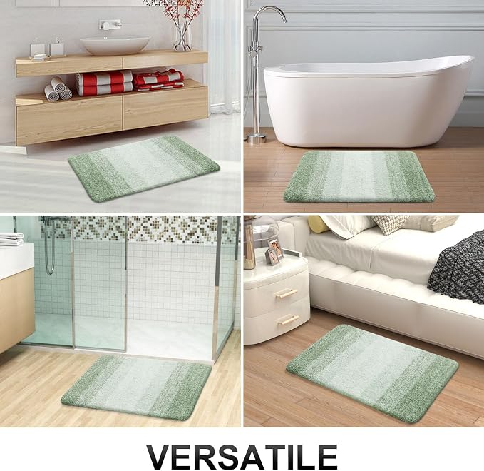OLANLY Small Bathroom Rugs Mat 24x16, Extra Soft Absorbent Microfiber Bath Rugs - Image 7