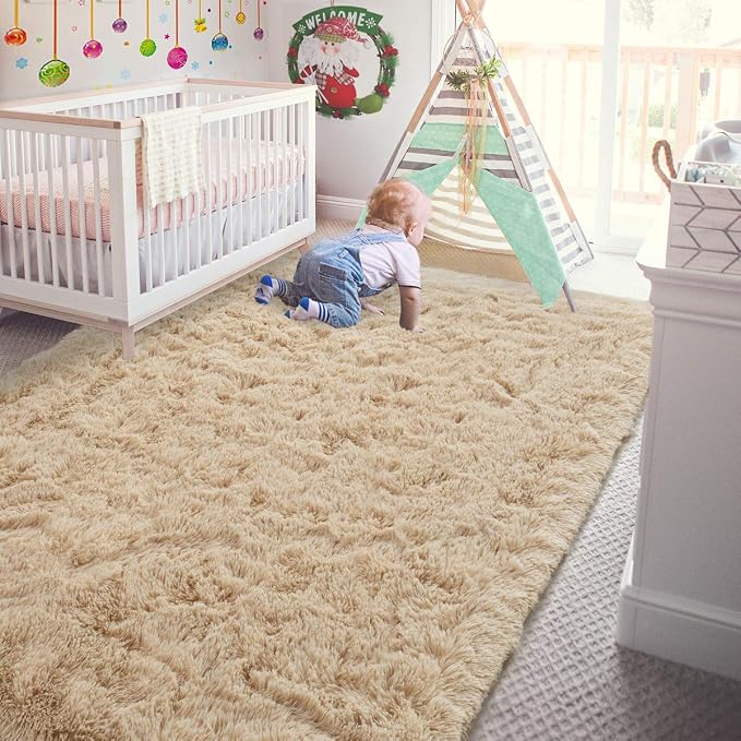 Andecor Soft Fluffy Bedroom Rugs, 3 x 5 Feet Indoor Shaggy Plush Area Rug - Image 9