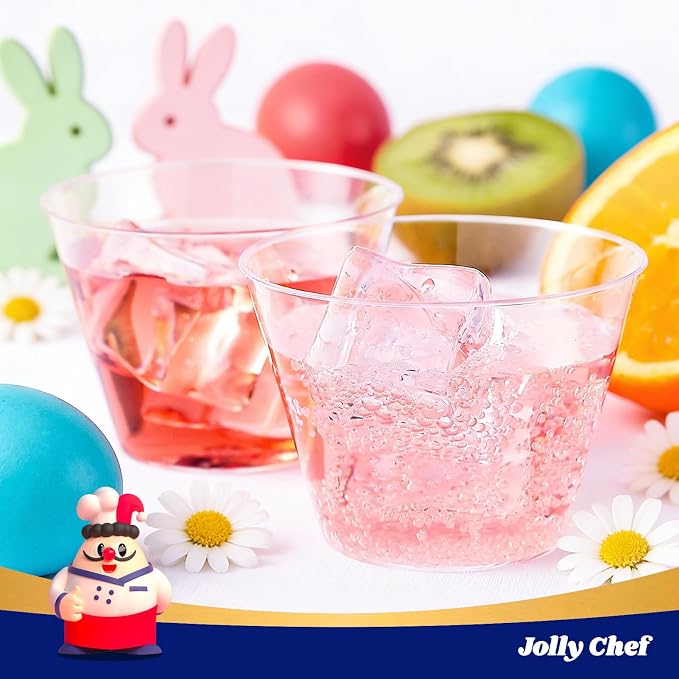 JOLLY CHEF Clear Disposable Plastic Cups Heavy-duty - Image 7