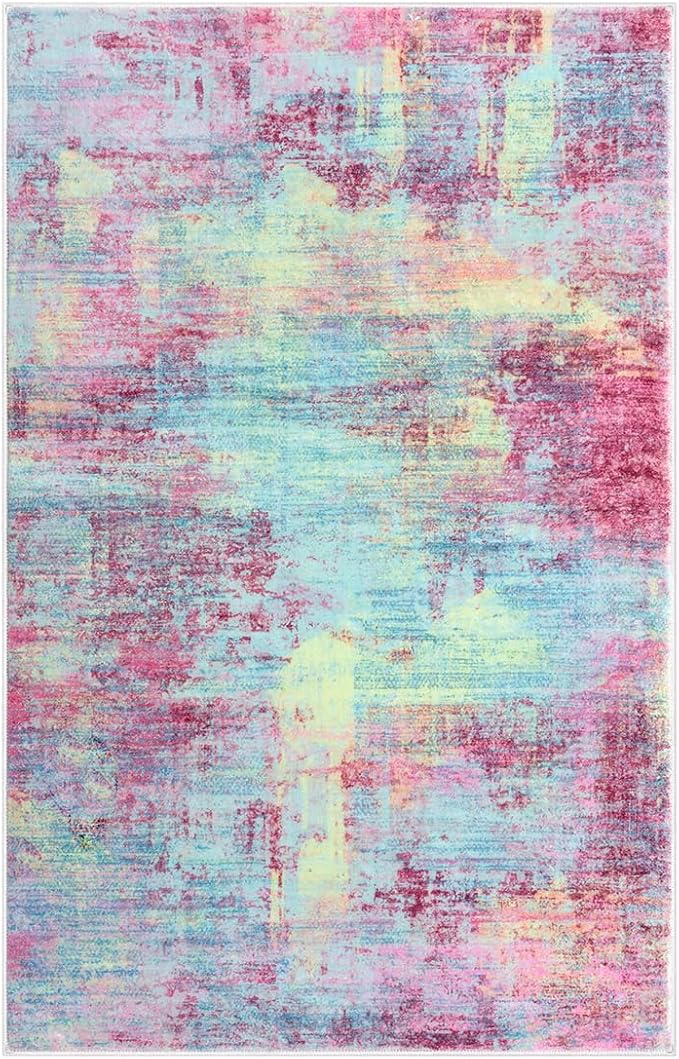 IOHOUZE Abstract Area Rug 4x6 Ft Washable Rugs - Image 9