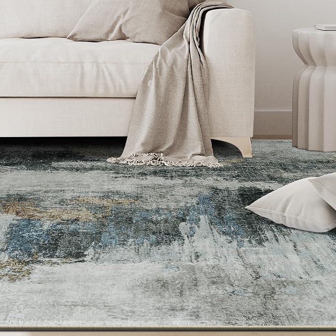 5x8 Area Rugs for Living Room Rug Washable: Abstract Rug for Dining Room - Image 9