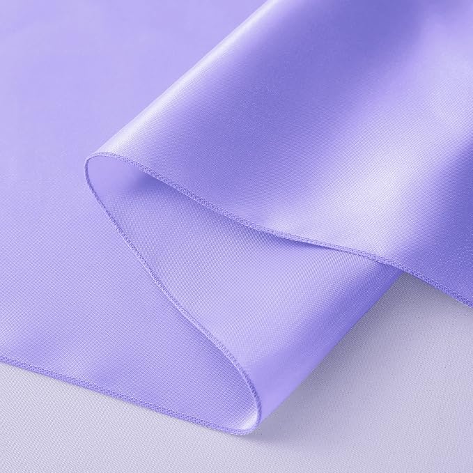 Horbaunal 2 Pack Lavender Satin Table Runner 12 x 108 Inch | Smooth Table - Image 7