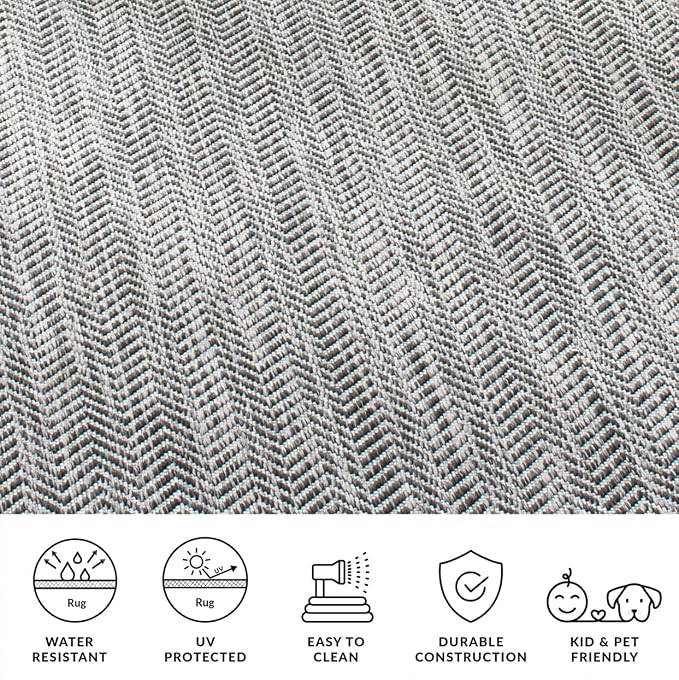 SAFAVIEH Outdoor Square Rug 9' - Image 9