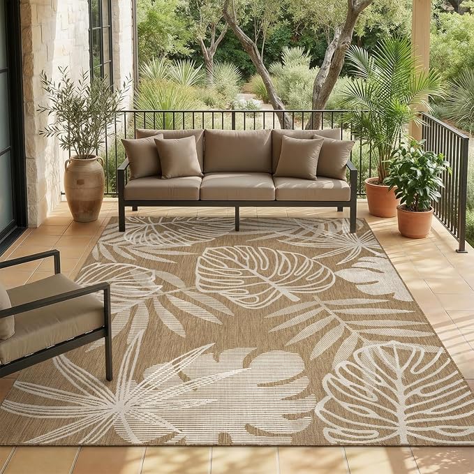 MontVoo-Outdoor Rug-Patio Rug 8x10 ft Polypropylene Indoor Outdoor Rugs Outdoor - Image 8