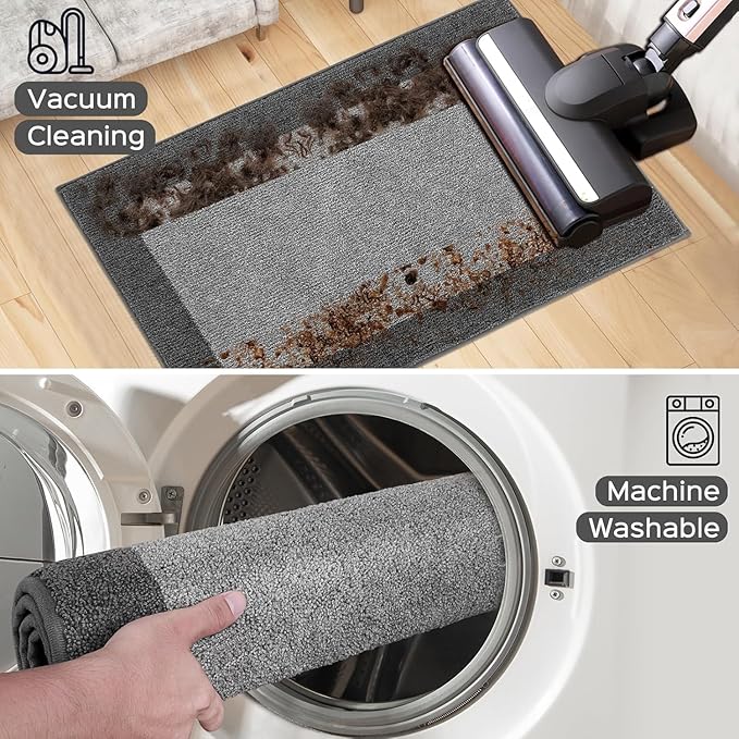 Machine Washable Kitchen Rug 32" x 84", Non Slip Kitchen Mat - Image 7