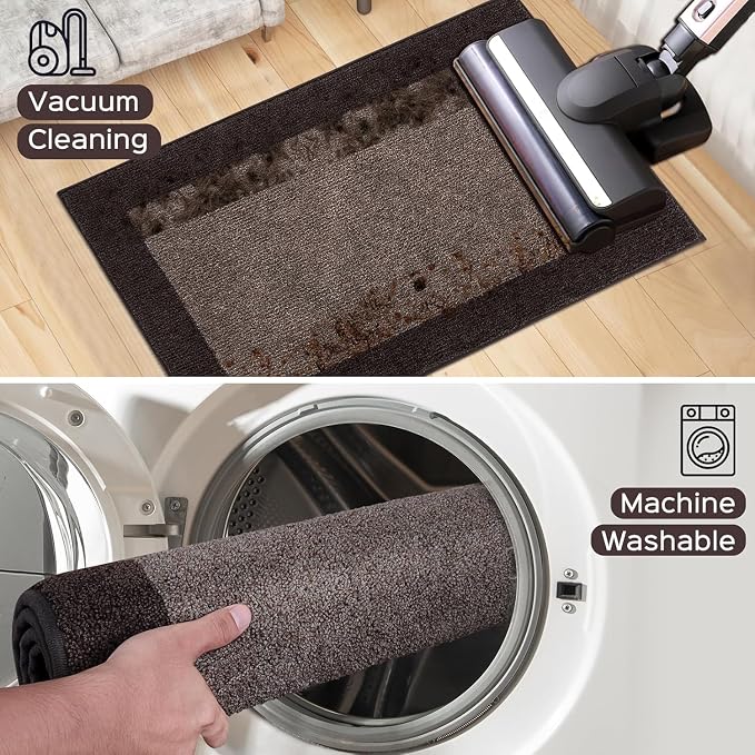 Machine Washable Kitchen Rug 24" x 96", Non Slip Kitchen Mat - Image 7