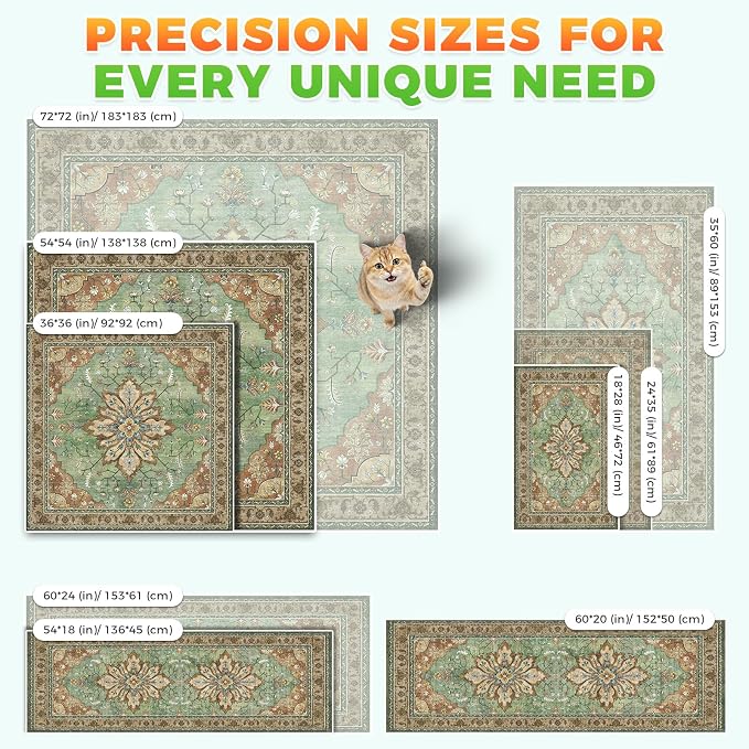 Hompet Cat Litter Mat 2 Pack, 54x54 Large Machine Washable Trapping Mats - Image 7
