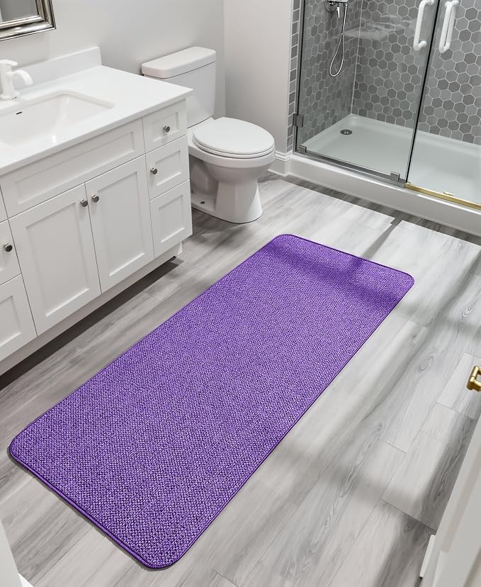 Bath Mat, Ultra Thin Bathroom Runner Rugs, Large Bath Mats - Image 7