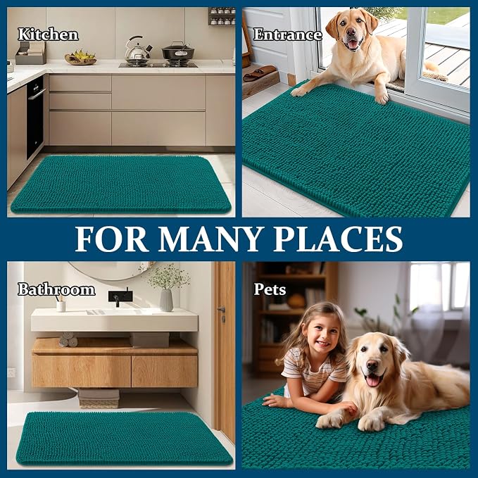 OLANLY Dog Door Mat for Muddy Paws 30x17, Absorbs Moisture and Dirt, Absorbent - Image 8