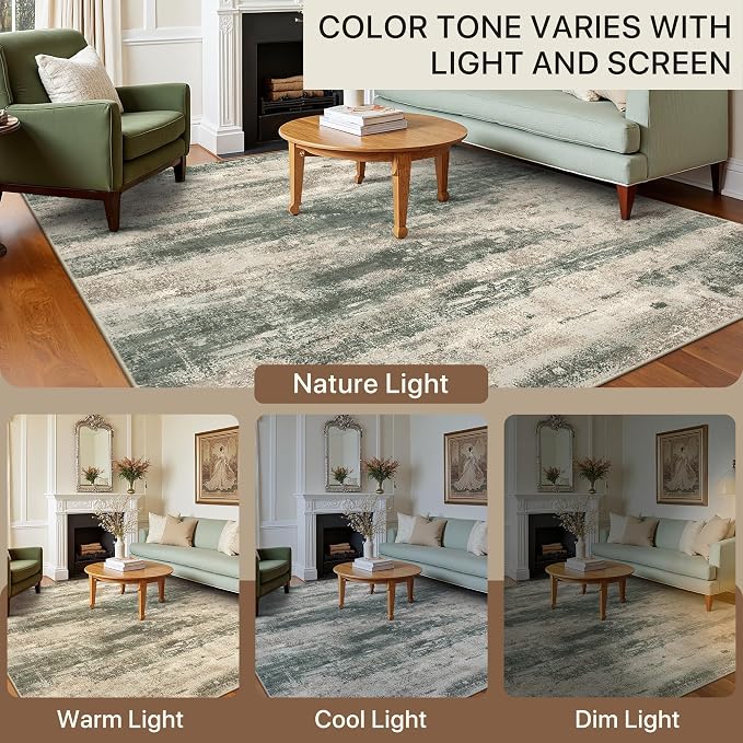 BEIMO Reversible 2x3 Rugs for Entryway Kitchen Bathroom, Modern Abstract - Image 7