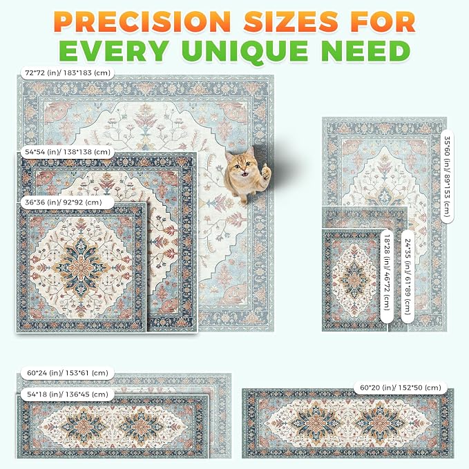 Hompet Cat Litter Mat 2 Pack, 18x28 Machine Washable Trapping Mats - Image 7