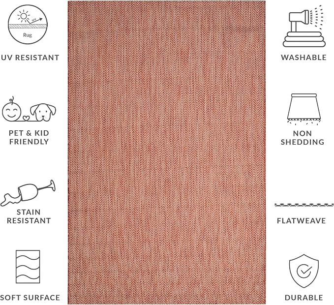 SAFAVIEH Outdoor Accent Rug 2'7"x5' - Image 7
