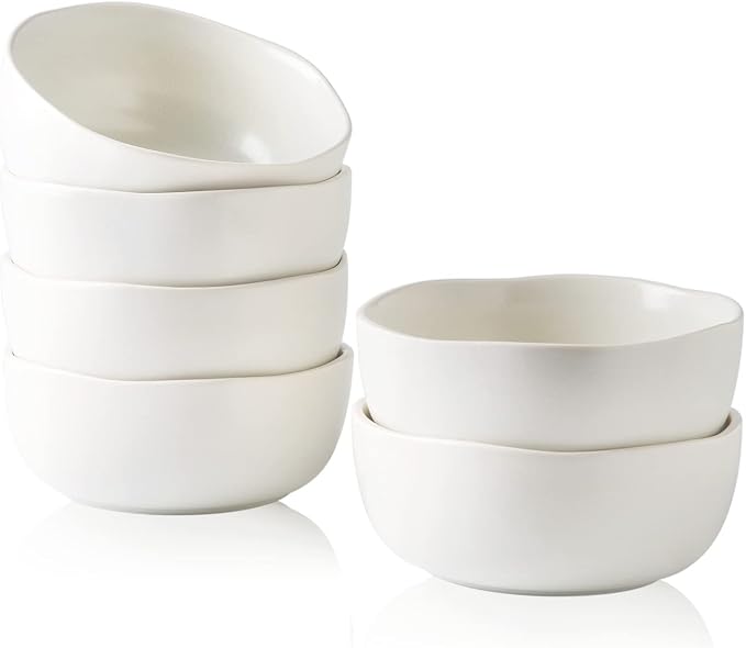 AmorArc Stoneware Cereal Bowls for Kitchen, 28oz Large Ceramic Soup Bowls Set by AmorArc