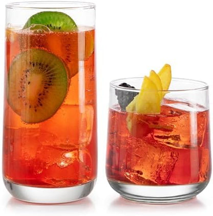 Libbey Ascent Tumbler & Rocks Drinking Glasses Set of 16, and More - Image 7