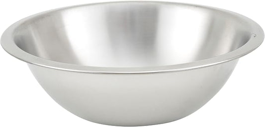 Winco 3/4 qt Heavy-Duty Stainless Steel Mixing Bowl, Shallow | Dishwasher safe by Fonteme