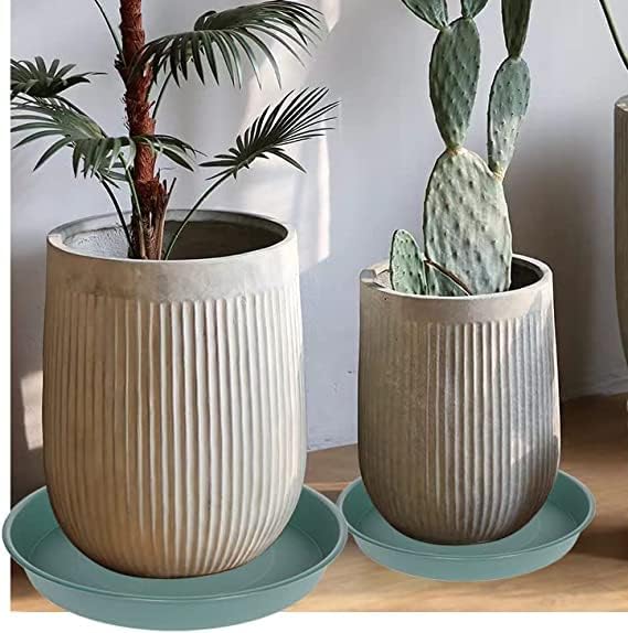 2 Pack of 10 inch Plant Saucer Gray, Heavy Duty Plastic Plant Saucer 10 inch - Image 3
