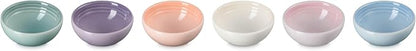 Le Creuset Stoneware Set Of 6 Vancouver Pinch Bowls, Pastel Multi Color by Unknown
