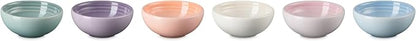 Le Creuset Stoneware Set Of 6 Vancouver Pinch Bowls, Pastel Multi Color - Image 2
