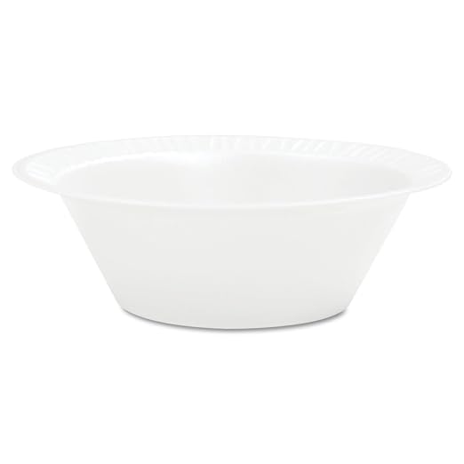 Dart 12BWWCR 10-12 oz White Unlaminated Foam Bowl - Image 2