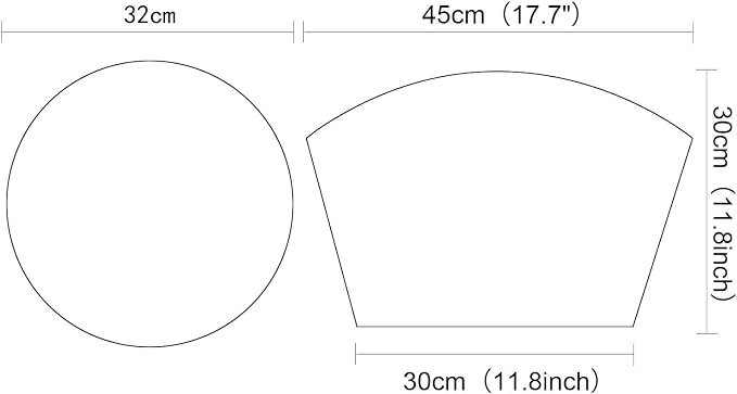 SHACOS Wedge Shaped Placemats Set of 4 Woven Vinyl Dining Table Place Mats - Image 3