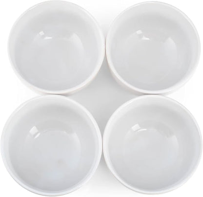 Elanze Designs Bistro Glossy Ceramic 4 inch Cute and Small Dessert Bowls Set of - Image 4