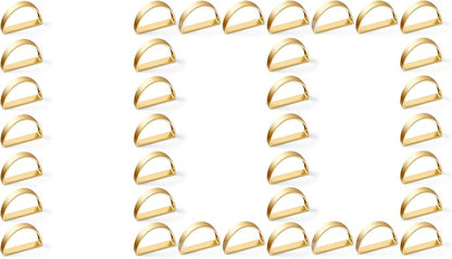 APTWOW Gold Napkin Rings Set of 100, Semicircle Metal Gold Napkin Holder Buckles by APTWOW