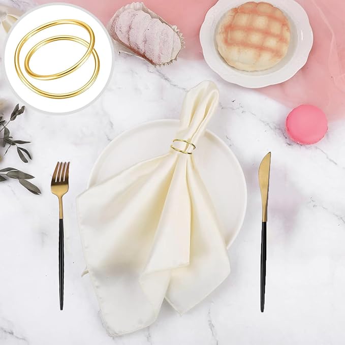 Gold Napkin Rings - Image 5
