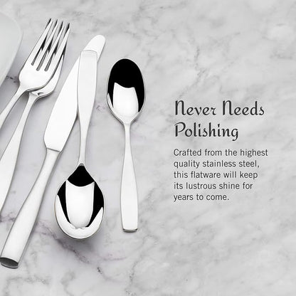 Mikasa Satin Loft 65-Piece Flatware Set, Service - Image 6