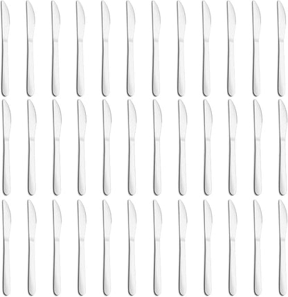 36-Piece Butter Knives, Dinner Knife Set, Food Grade Stainless Steel Table Knife by Gymdin