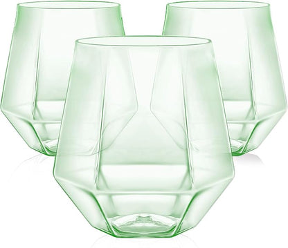 40 Pack Plastic Wine Glasses, 12 Oz Disposable Cocktail Whiskey Glasses | by Maaacute