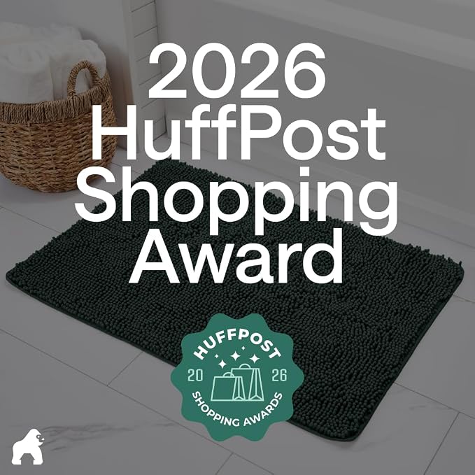 GORILLA GRIP Bath Rug Mat 36x24, Thick Soft Absorbent Chenille, Quick Dry - Image 6