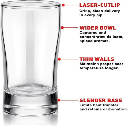 Bokon 6 Pcs Beer Flight Glasses, Small Clear Tasting Cup - Image 4