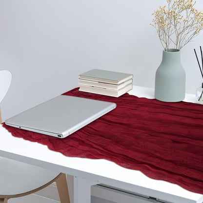 1 Pack Cheesecloth Table Runner 10Ft Christmas Gauze Boho Table Runners - Image 7