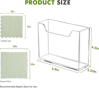 Kordory Acrylic Vertical Cocktail Napkin Holder - Image 2