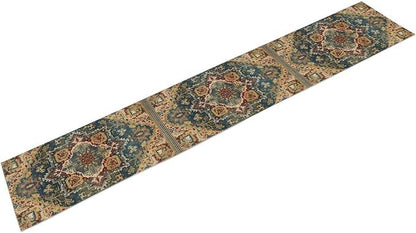 Boho Bohemia Style Table Runner, Country Rustic Farmhouse Vintahe Colorful - Image 7