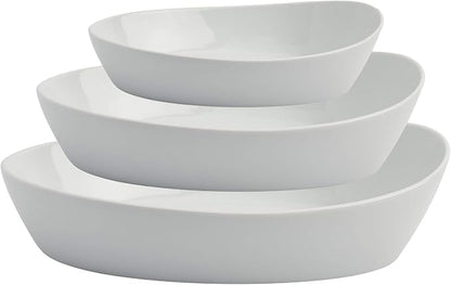 Denmark White Porcelain Chip Resistant Scratch Resistant Commercial Grade by DenmarkToolsforCooks