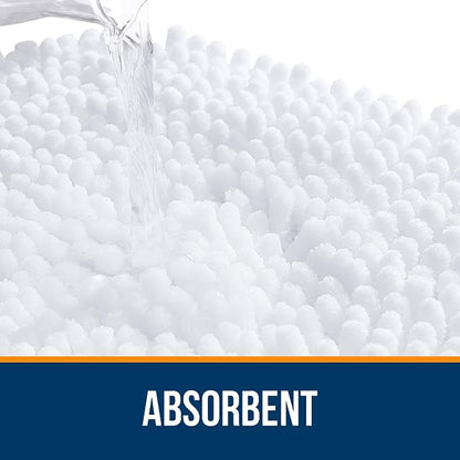 OLANLY Large Bathroom Rugs 70x46, Extra Soft Absorbent Chenille Bath Rugs - Image 4