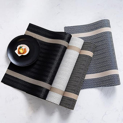 PIGCHCY Luxurious Placemats Set of 8, 18 x 12 inches Elegant Placemats Non-Slip - Image 6