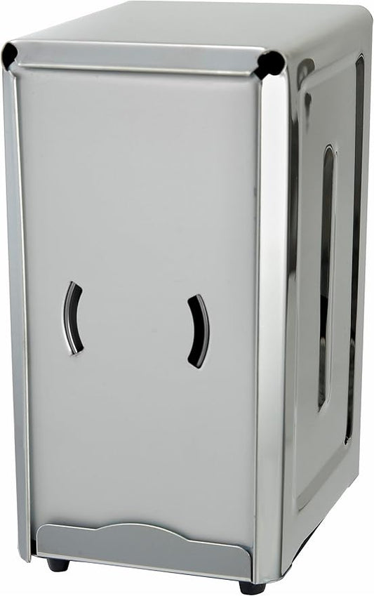 Winco Napkin Dispenser, 3-1/2-Inch by 7-Inch, Stainless Steel | Full-size by Winco