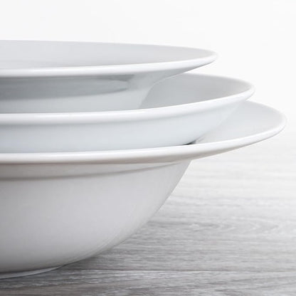 Pasta Bowls Set of 4, 22 oz Ceramic Soup, Pasta and Salad Bowls, Rimmed Deep - Image 9