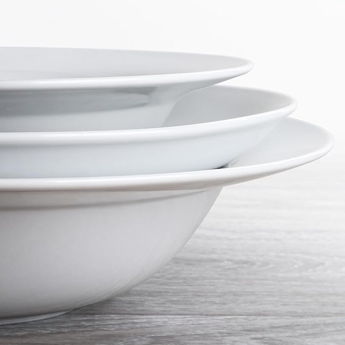 Large Pasta Bowls, 50 Ounces Big Salad Bowls, 10.7 inch White Soup Bowls - Image 8