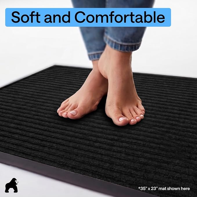 GORILLA GRIP Waterproof Traffic Guard Door Mat, 2 Pack Heavy Duty Entryway Mats - Image 8