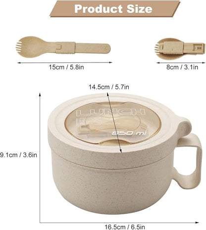 Rarapop 28.7oz Microwave Soup Bowl Containers - Image 4