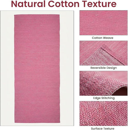 LFH Home Handmade Cotton Yoga Mat Cotton Rug picnic mat - Image 6