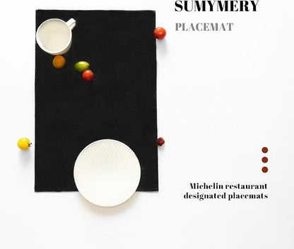 Placemats Set of 4 Vinyl/Plastic Woven Place Mats - Image 5