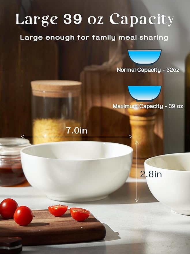 DOWAN 39 OZ Soup Bowls Set of 4 - Image 2