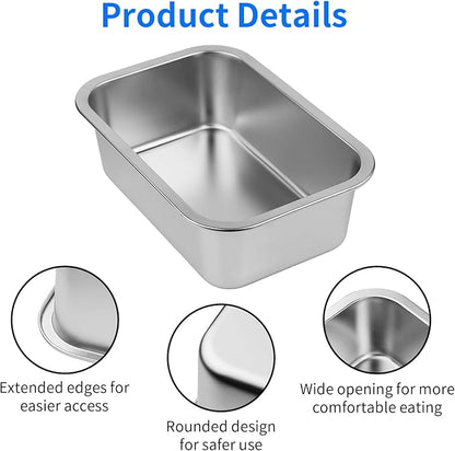 Ohtomber 1.25 Gallons Stainless Steel Dog Bowl, Big Pet Water & Food Bowl | No - Image 4