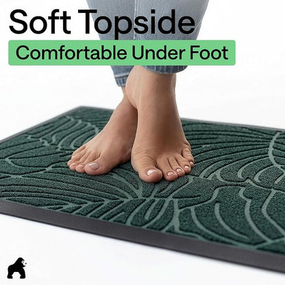 GORILLA GRIP 100% Waterproof All-Season WeatherMAX Doormat 35x23, US Designed - Image 8